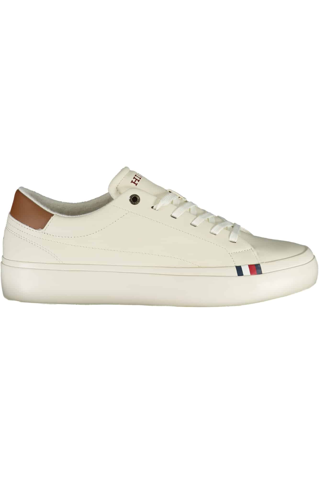 tommyhilfigercalzaturasportivauomobianco_1 TOMMY HILFIGER MEN'S WHITE SPORTS SHOES - Image 1