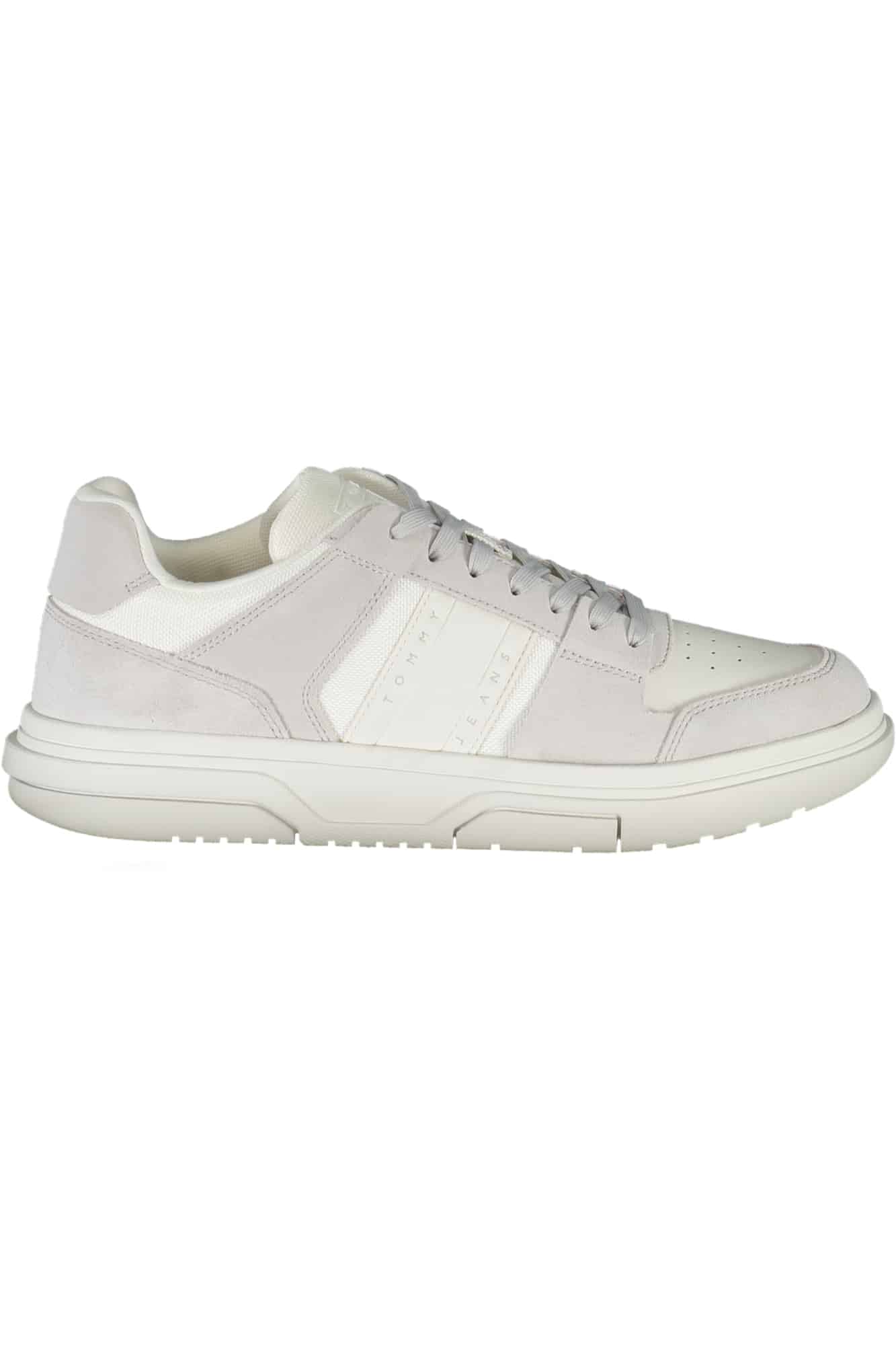 tommyhilfigercalzaturasportivauomobianco_1 TOMMY HILFIGER MEN'S WHITE SPORTS SHOES - Image 1
