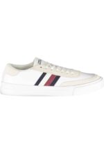 TOMMY HILFIGER MEN'S WHITE SPORTS SHOES