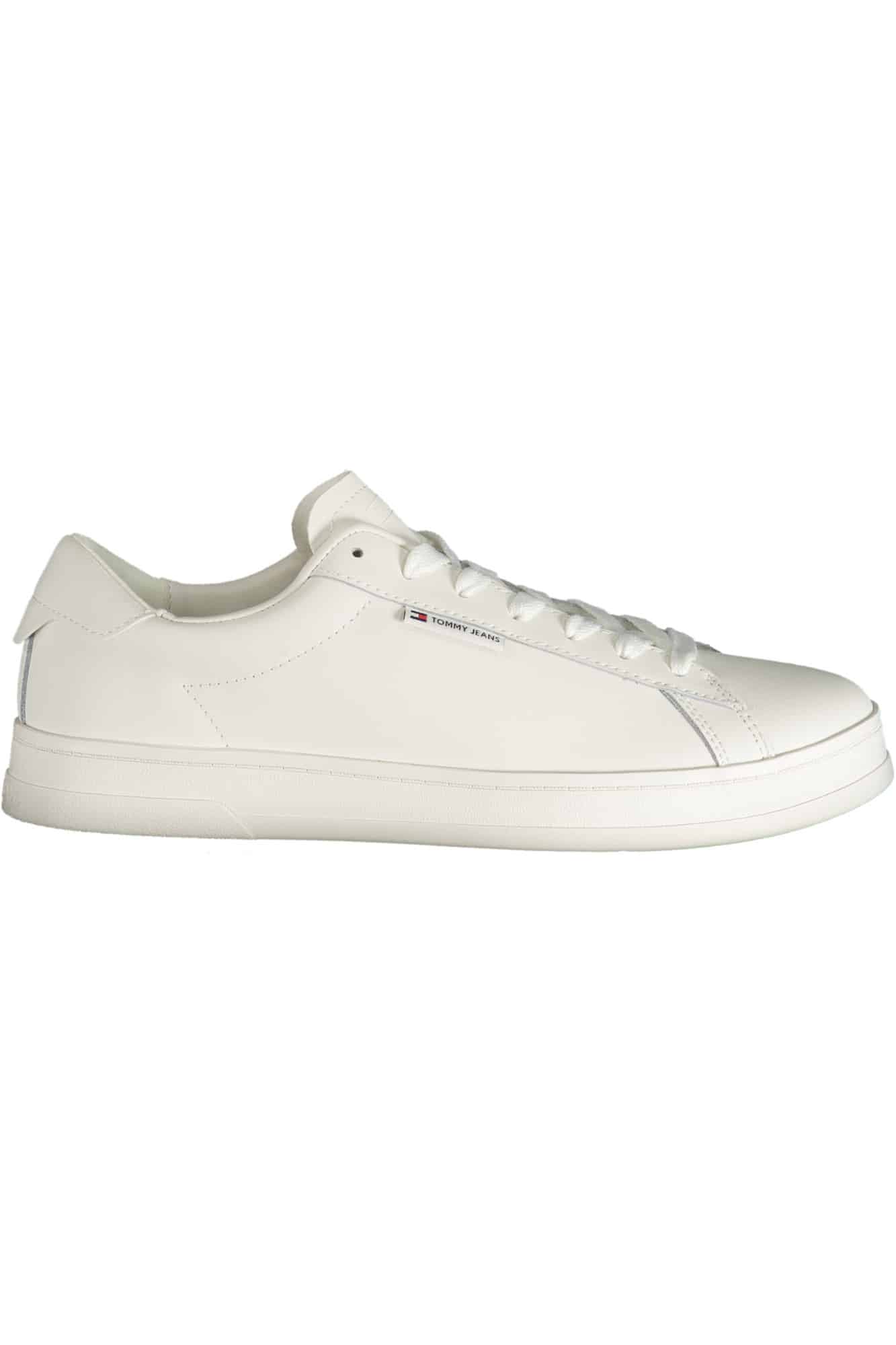 tommyhilfigercalzaturasportivauomobianco_1 TOMMY HILFIGER MEN'S WHITE SPORTS SHOES - Image 1