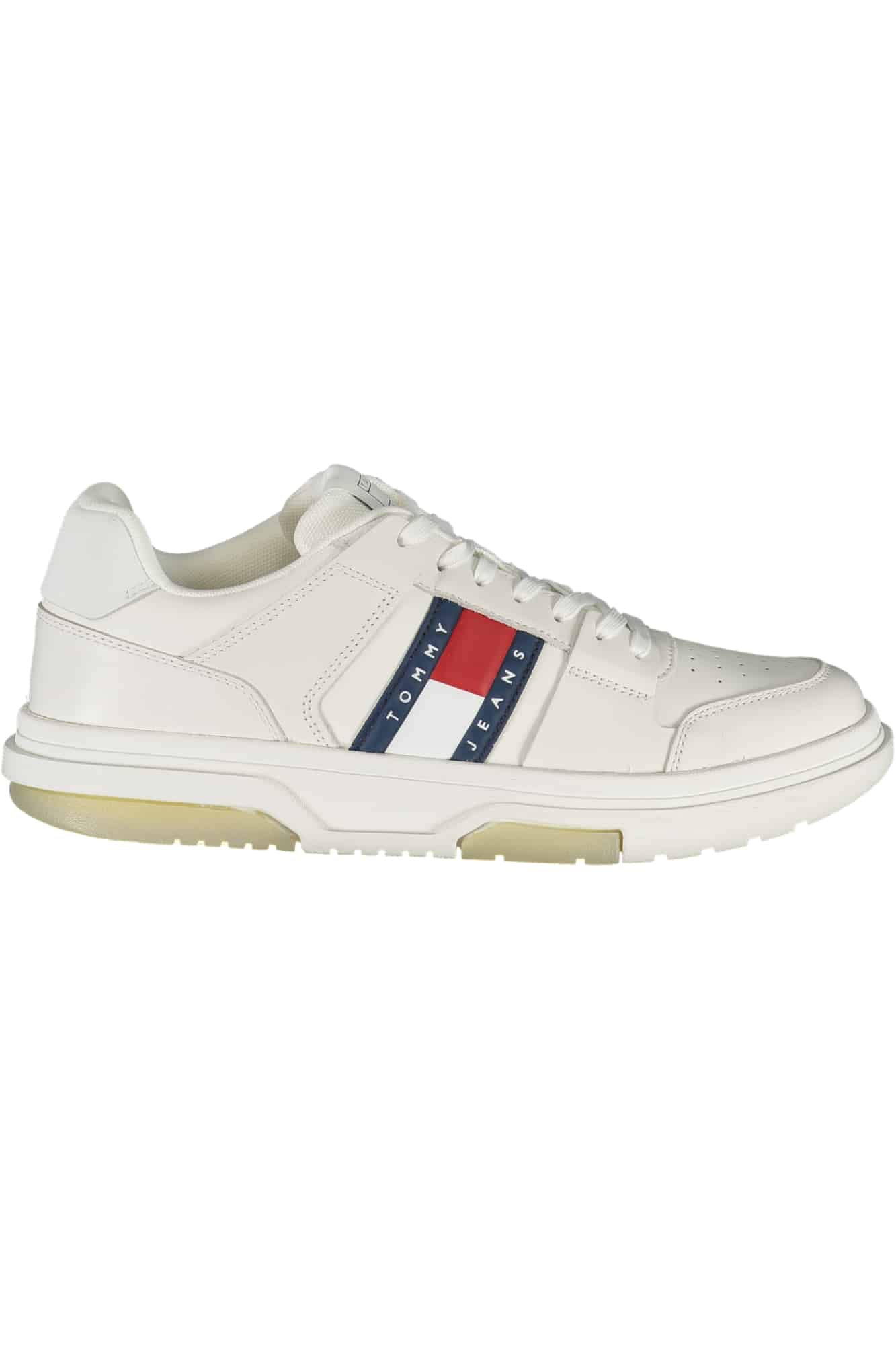 tommyhilfigercalzaturasportivauomobianco_1 TOMMY HILFIGER MEN'S WHITE SPORTS SHOES - Image 1
