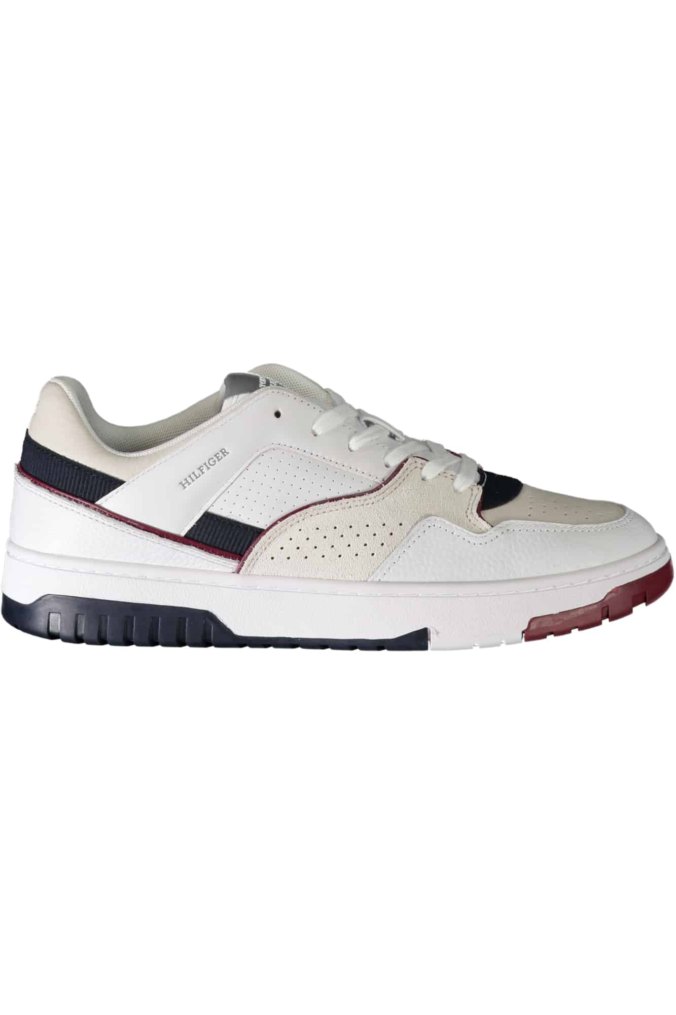 tommyhilfigercalzaturasportivauomobianco_1 TOMMY HILFIGER MEN'S SPORTS SHOES WHITE - Image 1