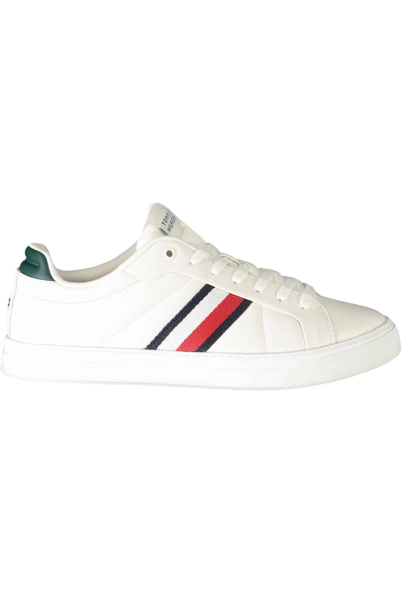 tommyhilfigercalzaturasportivauomobianco_1 TOMMY HILFIGER MEN'S SPORTS SHOES WHITE - Image 1