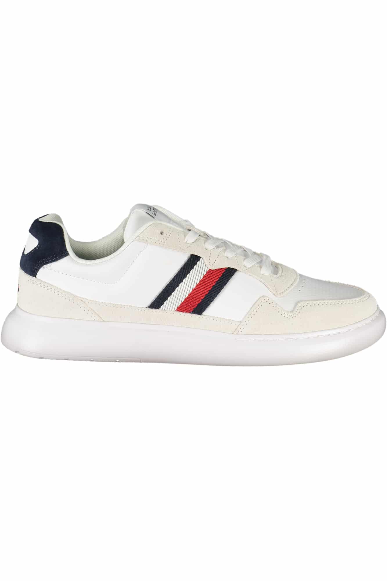 tommyhilfigercalzaturasportivauomobianco_1 TOMMY HILFIGER MEN'S SPORTS SHOES WHITE - Image 1