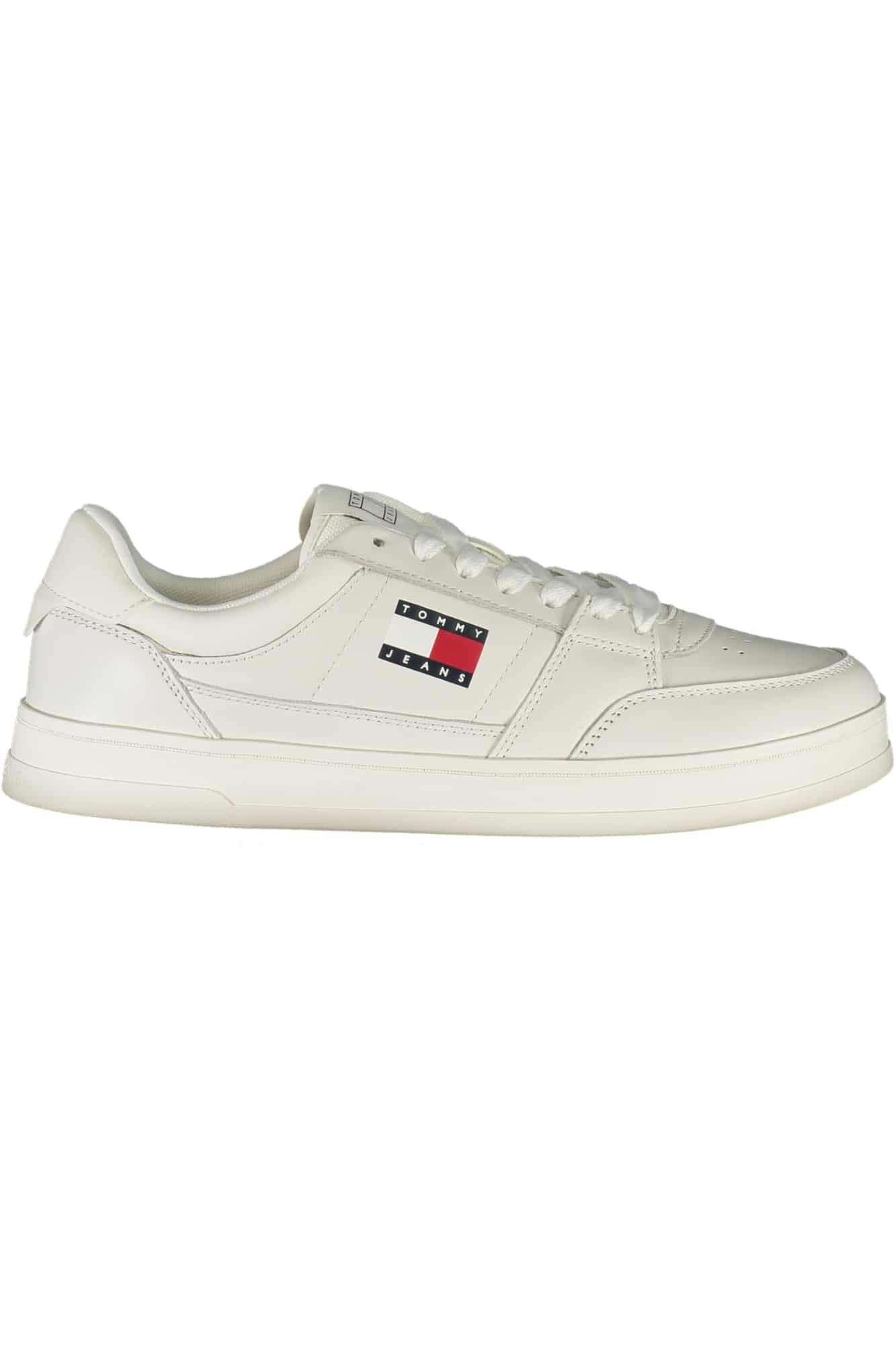 tommyhilfigercalzaturasportivauomobianco_1 TOMMY HILFIGER MEN'S SPORTS SHOES WHITE - Image 1