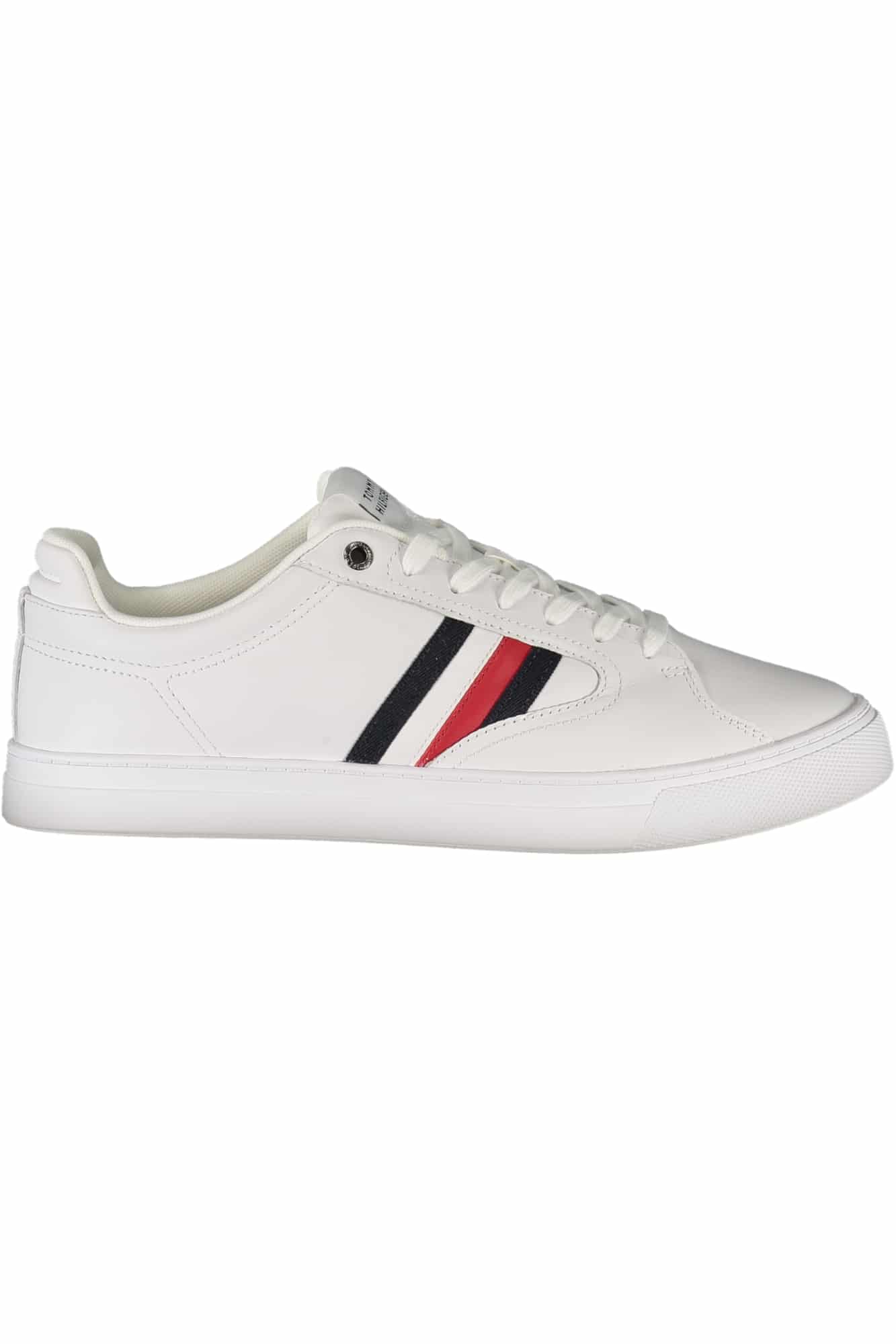 tommyhilfigercalzaturasportivauomobianco_1 TOMMY HILFIGER MEN'S WHITE SPORTS SHOES - Image 1