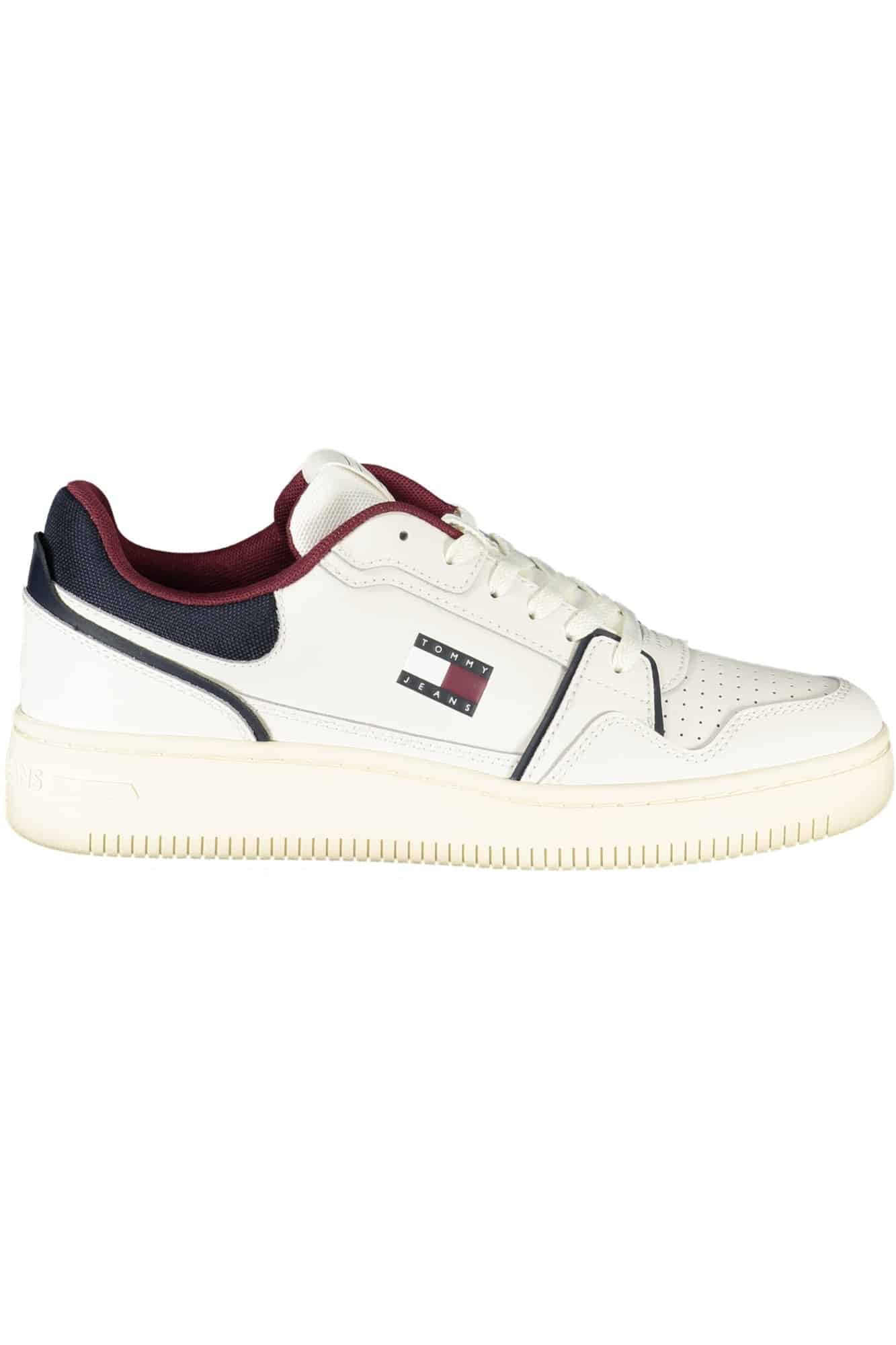 tommyhilfigercalzaturasportivauomobianco_1 TOMMY HILFIGER MEN'S WHITE SPORTS SHOES - Image 1