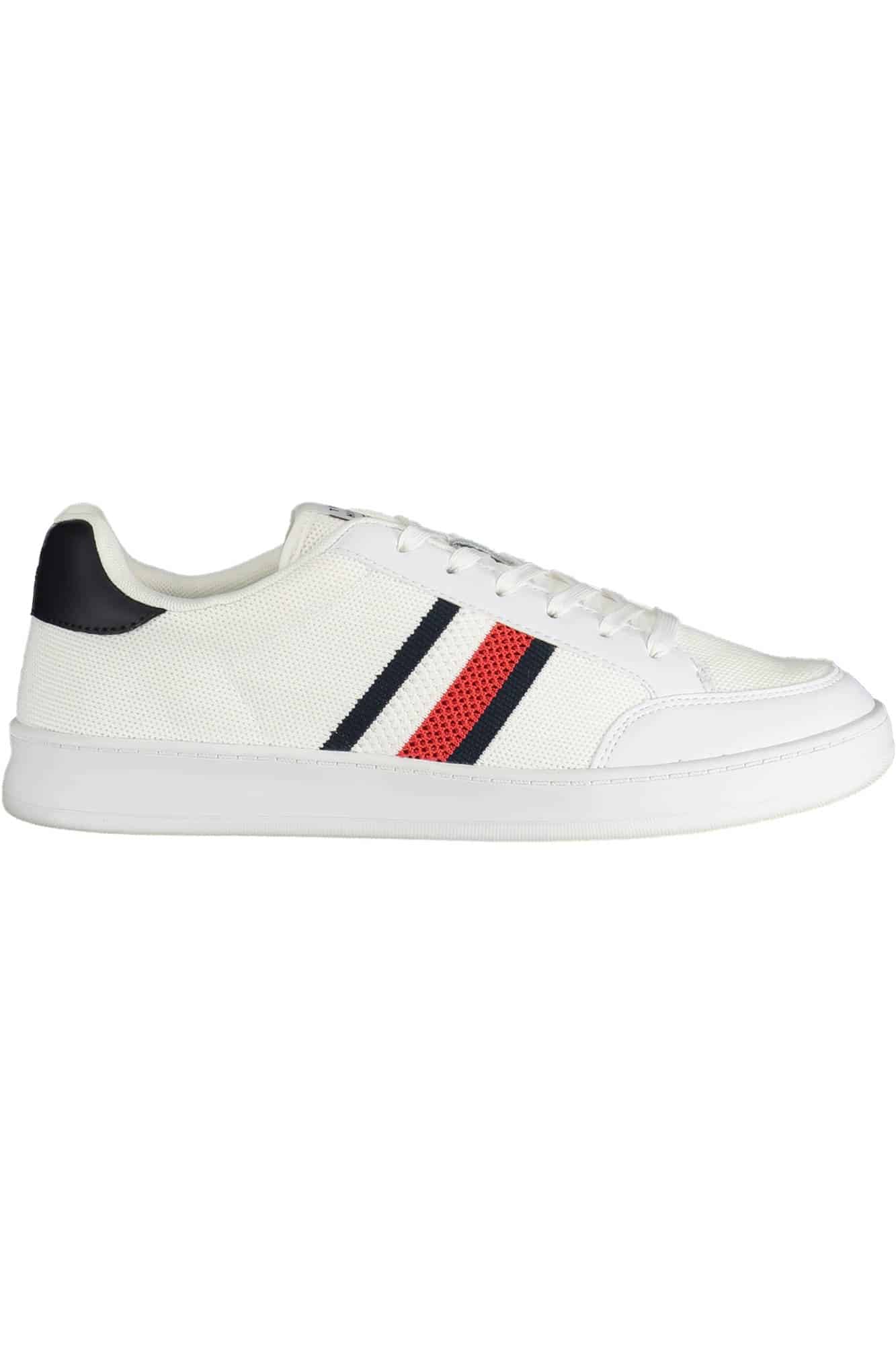 tommyhilfigercalzaturasportivauomobianco_1 TOMMY HILFIGER WHITE MEN'S SPORTS SHOES - Image 1