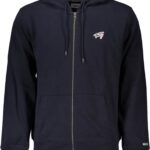 TOMMY HILFIGER MEN'S BLUE ZIP SWEATSHIRT