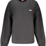 TOMMY HILFIGER SWEATSHIRT WITHOUT ZIP WOMEN BLACK