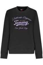 TOMMY HILFIGER WOMEN'S BLACK ZIP-UP SWEATSHIRT