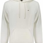 TOMMY HILFIGER MEN'S ZIP-UP SWEATSHIRT WHITE
