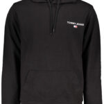 TOMMY HILFIGER MEN'S BLACK ZIPLESS SWEATSHIRT