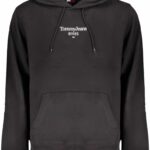 TOMMY HILFIGER MEN'S BLACK ZIPLESS SWEATSHIRT