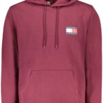 TOMMY HILFIGER MEN'S RED ZIP-UP SWEATSHIRT