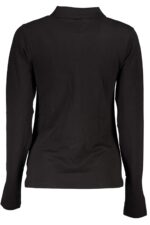 TOMMY HILFIGER WOMEN'S LONG SLEEVE POLO SHIRT BLACK - Image 2