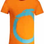 TRUSSARDI MEN'S SHORT SLEEVE T-SHIRT ORANGE