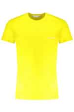 TRUSSARDI YELLOW MEN'S SHORT SLEEVED T-SHIRT