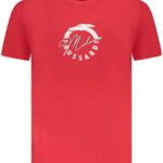 TRUSSARDI MEN'S SHORT SLEEVE T-SHIRT RED