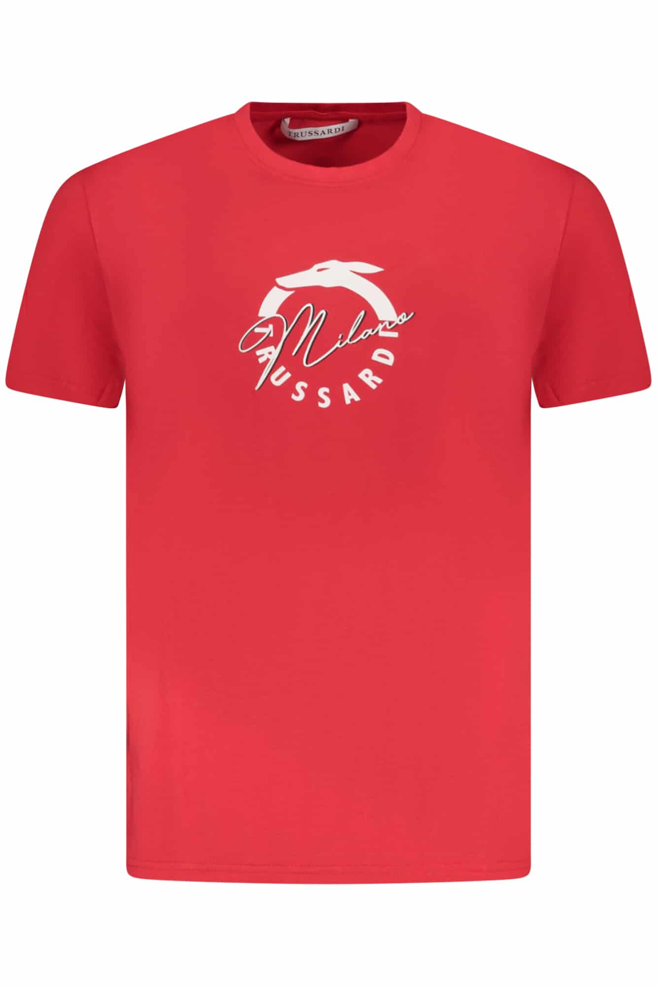 trussardit-shirtmanichecorteuomorosso_1 TRUSSARDI MEN'S SHORT SLEEVE T-SHIRT RED - Image 1