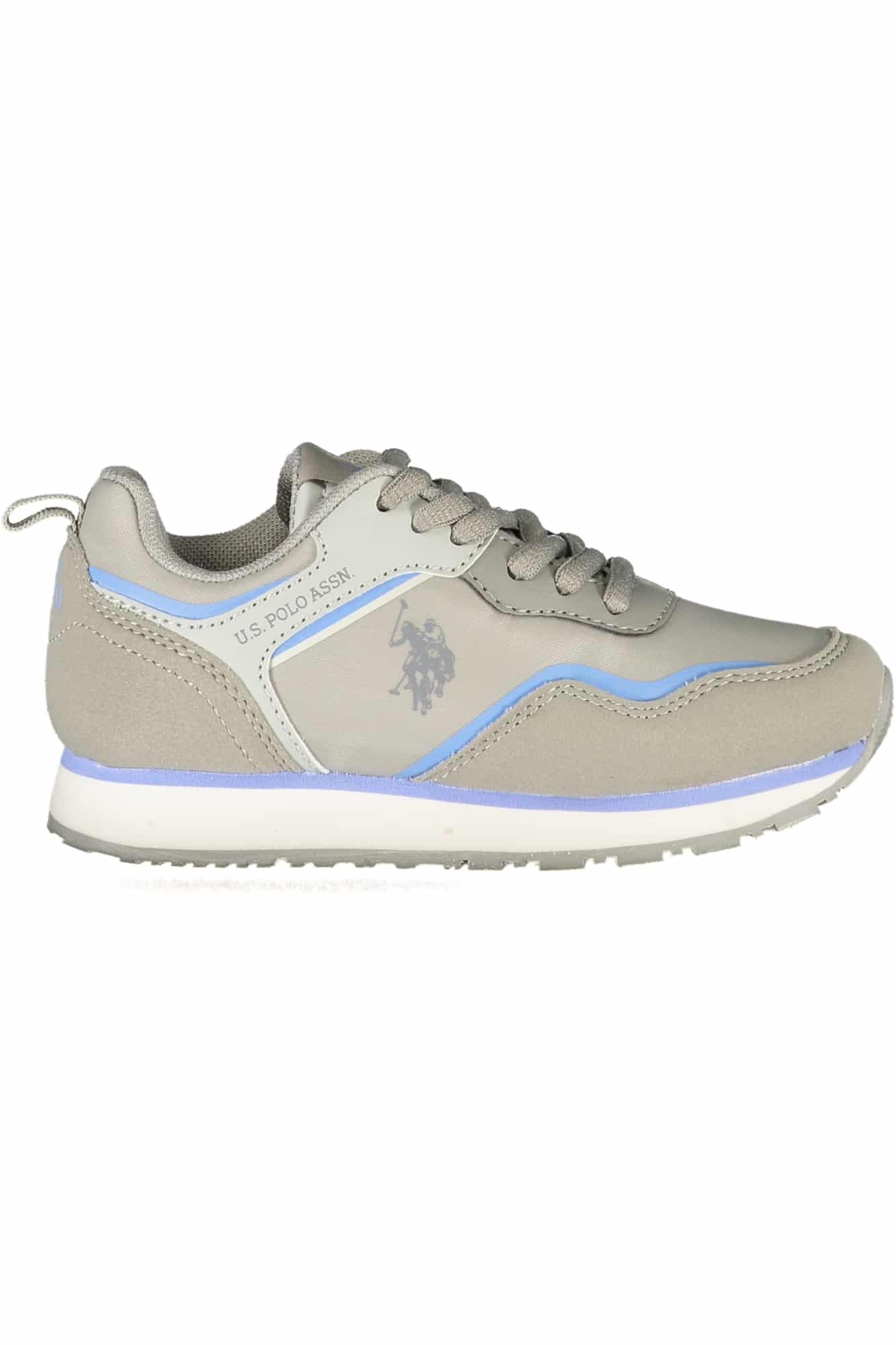 uspoloassncalzaturasportivabambinogrigio_1 US POLO ASSN. GRAY CHILDREN'S SPORTS SHOES - Image 1