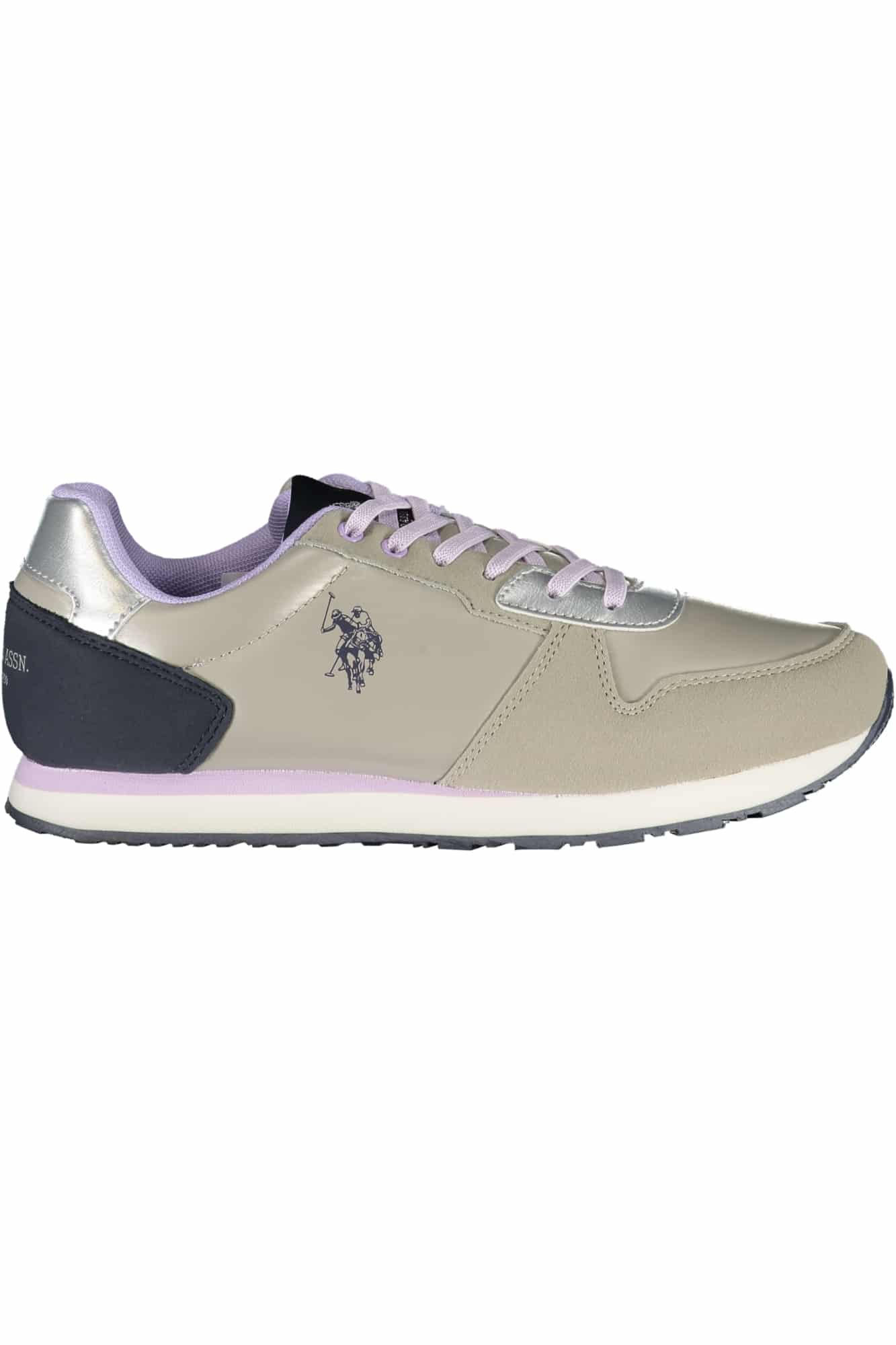 uspoloassncalzaturasportivadonnaargento_1 US POLO ASSN. SILVER WOMEN'S SPORTS FOOTWEAR - Image 1