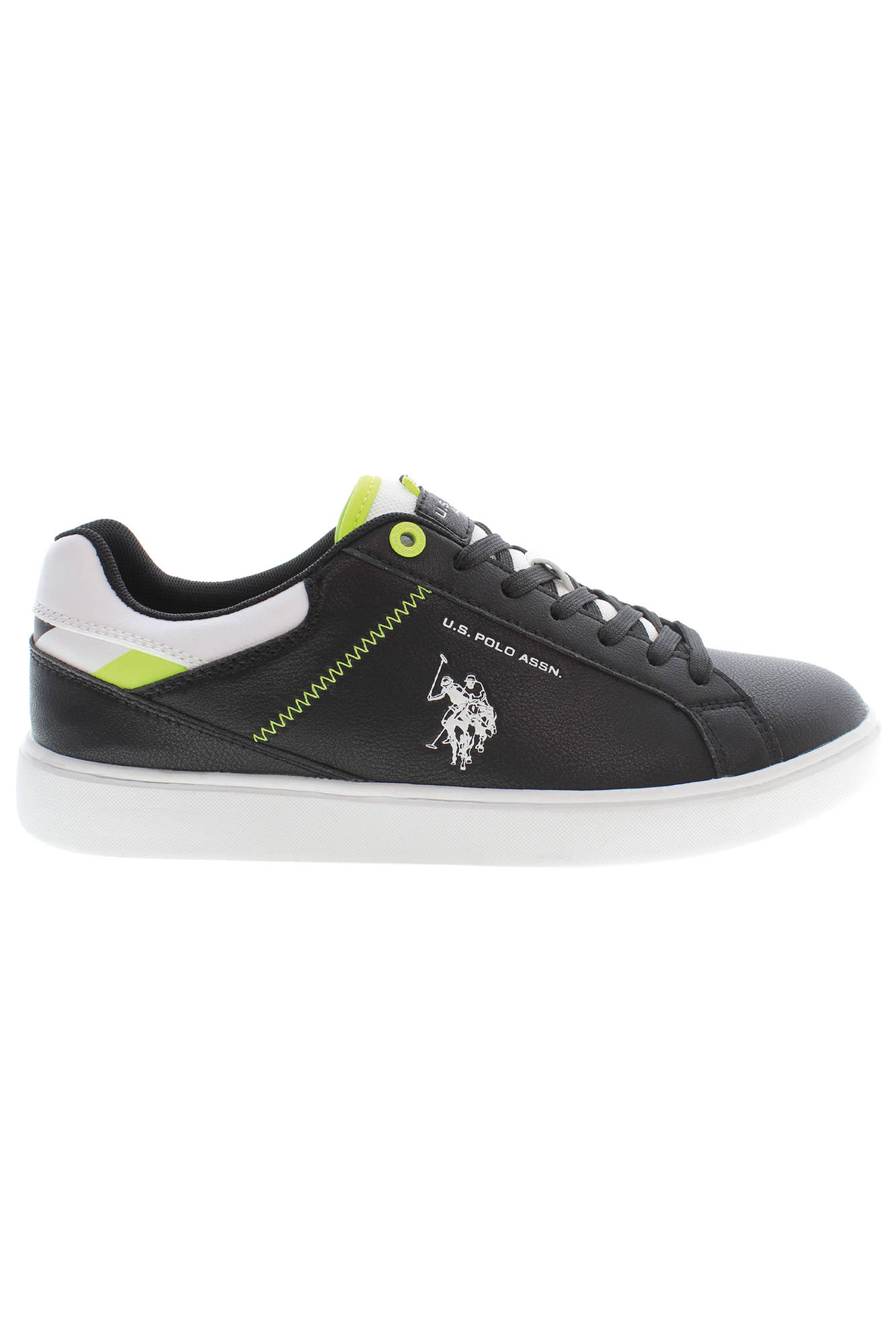 uspolobestpricecalzaturasportivauomonero_1 US POLO ASSN. MEN'S BLACK SPORTS FOOTWEAR - Image 1
