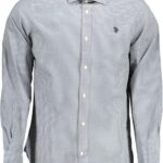US POLO ASSN. MEN'S LONG-SLEEVED SHIRT, BLUE