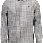 US POLO ASSN. MEN'S LONG-SLEEVED SHIRT, GREY