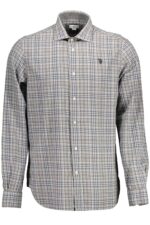 US POLO ASSN. MEN'S LONG-SLEEVED SHIRT, GREY