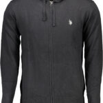 US POLO ASSN. MEN'S BLACK CARDIGAN