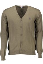 US POLO ASSN. MEN'S GREEN CARDIGAN