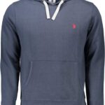 US POLO ASSN. MEN'S BLUE ZIP-UP SWEATSHIRT