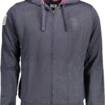 US POLO ASSN. MEN'S BLUE ZIP-UP SWEATSHIRT
