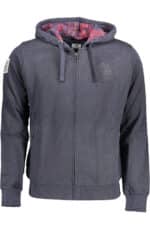 US POLO ASSN. MEN'S BLUE ZIP-UP SWEATSHIRT