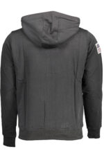 US POLO ASSN. MEN'S BLACK ZIP-UP SWEATSHIRT - Image 2