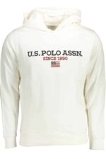 US POLO ASSN. MEN'S WHITE ZIP-UP SWEATSHIRT