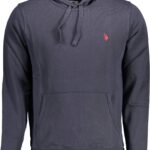 US POLO ASSN. MEN'S BLUE ZIP-UP SWEATSHIRT