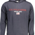 US POLO ASSN. MEN'S BLUE ZIP-UP SWEATSHIRT