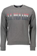 US POLO ASSN. MEN'S GRAY ZIP-UP SWEATSHIRT