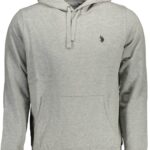 US POLO ASSN. MEN'S GRAY ZIP-UP SWEATSHIRT