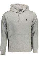 US POLO ASSN. MEN'S GRAY ZIP-UP SWEATSHIRT