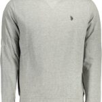 US POLO ASSN. MEN'S GRAY ZIP-UP SWEATSHIRT