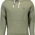 US POLO ASSN. MEN'S GREEN ZIP-UP SWEATSHIRT