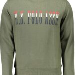 US POLO ASSN. MEN'S GREEN ZIP-UP SWEATSHIRT