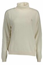 US POLO ASSN. WOMEN'S WHITE TURTLENECK