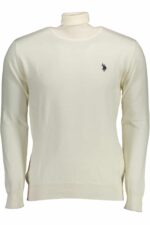 US POLO ASSN. MEN'S WHITE TURTLENECK