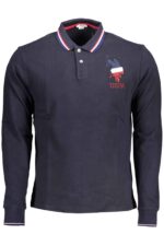 US POLO ASSN. MEN'S LONG-SLEEVED POLO SHIRT, BLUE