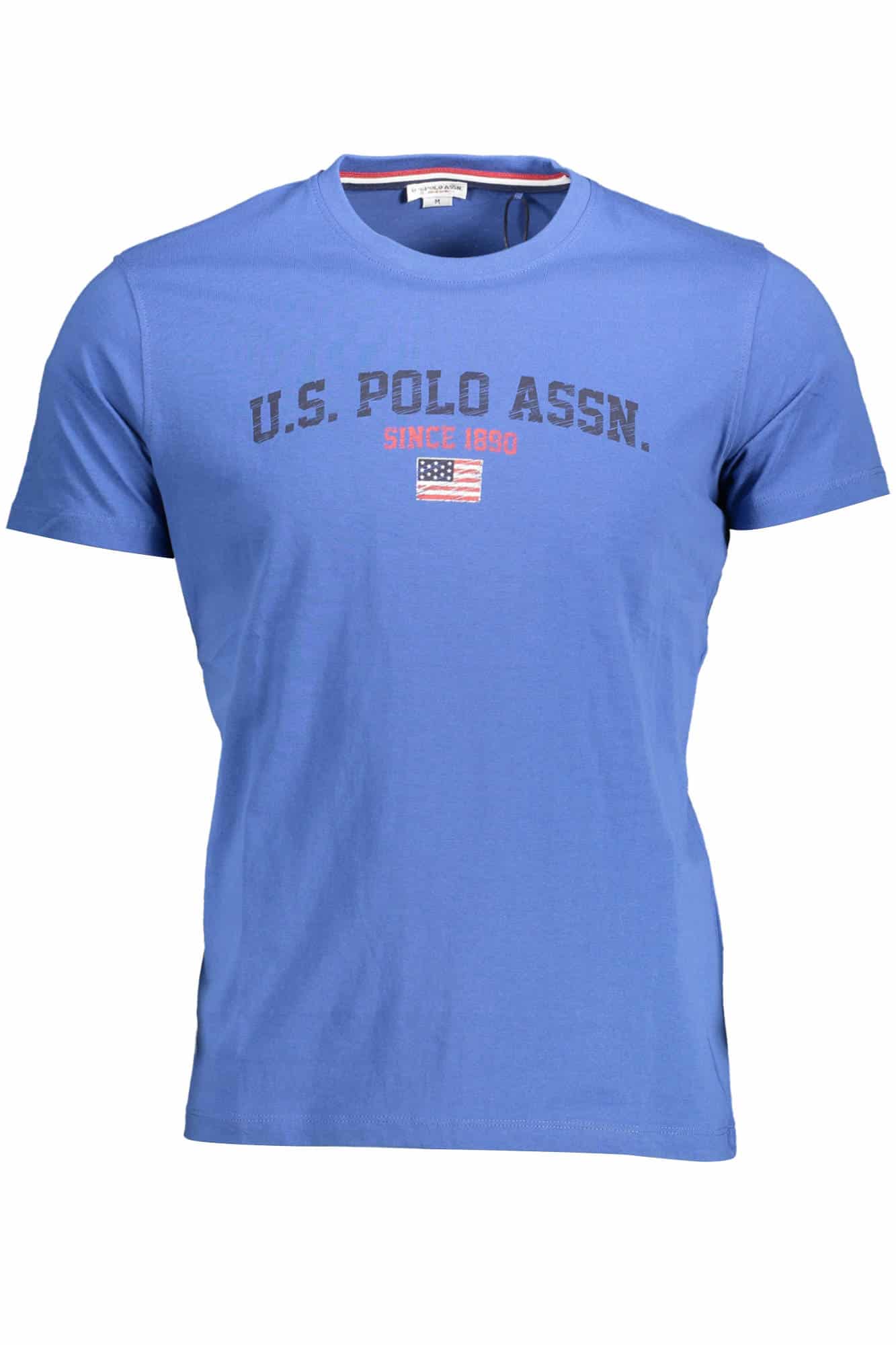 uspolot-shirtmanichecorteuomoblu_1 US POLO ASSN. MEN'S SHORT-SLEEVE T-SHIRT, BLUE - Image 1