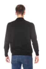 YUKO MEN'S BLACK SWEATER - Image 2
